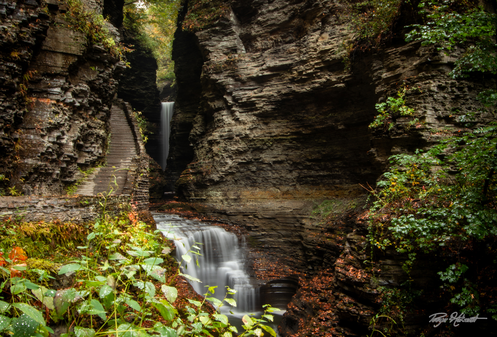 The Stairway Beside the Falls